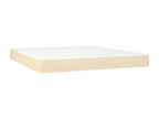 Laviecasa bed base with mattress, Cream, 160x200 cm, Fabric MFPZ82052