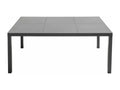 10-seater garden table in aluminum and grey ceramic - Meubiana