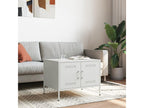 White coffee table 68x50x50.5 cm cold-rolled steel WSLW65339