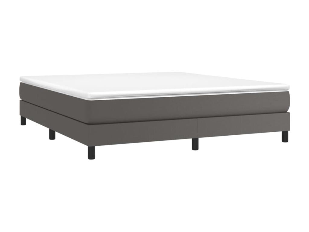 Meubiana bed base, grey, 180x200 cm, faux leather