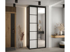 Meubiana 5 Sliding Door Wardrobe 235.2/110/60 2 Doors Black/White/Black
