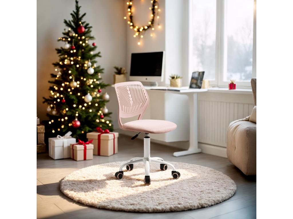 Meubiana Children's Office Chair, Pastel Pink, by Meubiana CARNATION MALMONEW PINK