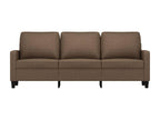 3-seater sofa, brown, 180 cm, fabric, RXWN78689