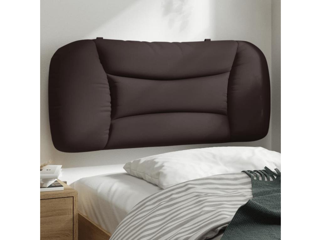 Dark brown 90cm fabric headboard cushion