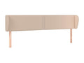 Headboard with wings, Cappuccino color, 183x23x78/88 cm, faux leather