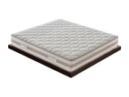 Pocket spring and memory foam mattress - 9 differentiated zones - removable cover - 25 cm high 70x190 cm