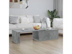 Concrete grey coffee table 150x50x35 cm engineered wood